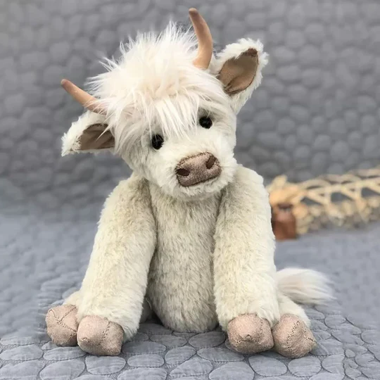 Håndlavet Highland Cow Plys Legetøj 0