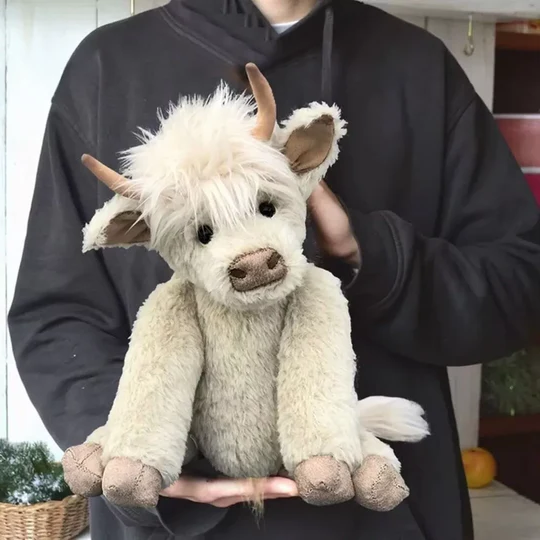 Håndlavet Highland Cow Plys Legetøj 3