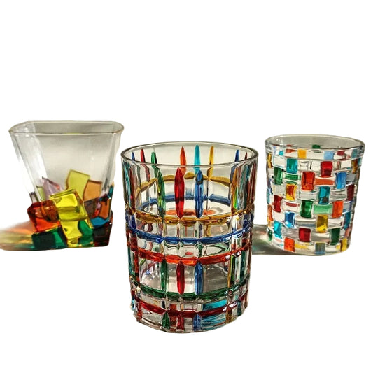 Håndmalet Murano Glas Drikkeglas 0