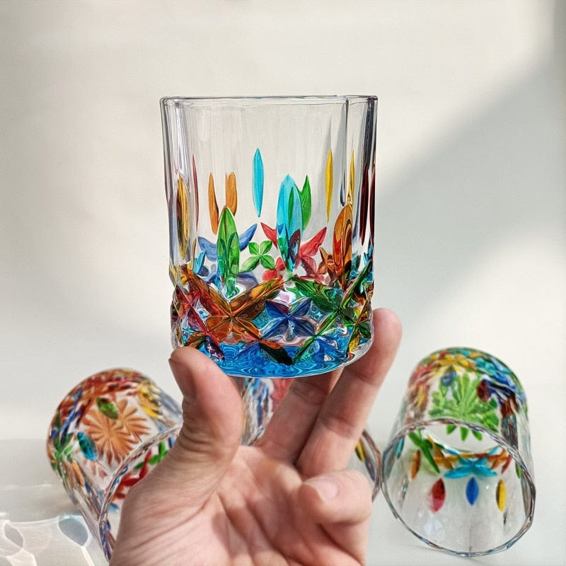 Håndmalet Murano Glas Drikkeglas 1