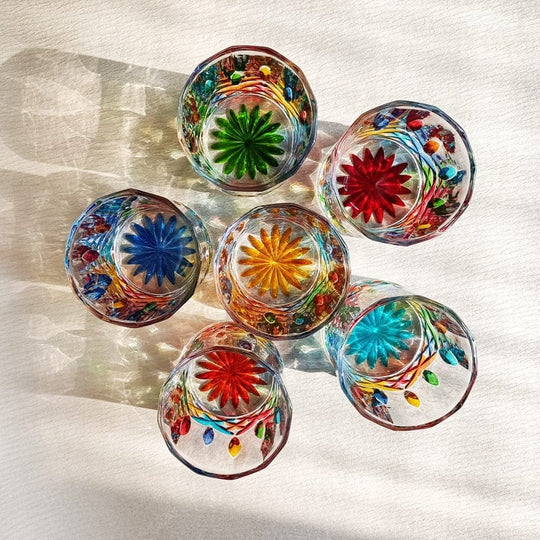 Håndmalet Murano Glas Drikkeglas 2