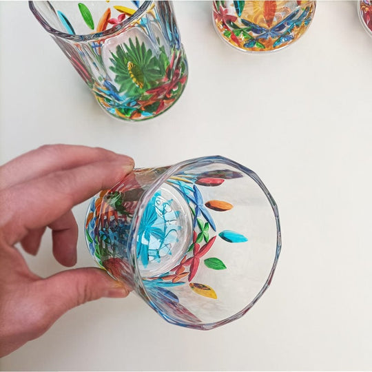 Håndmalet Murano Glas Drikkeglas 3