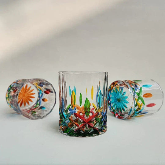 Håndmalet Murano Glas Drikkeglas 4