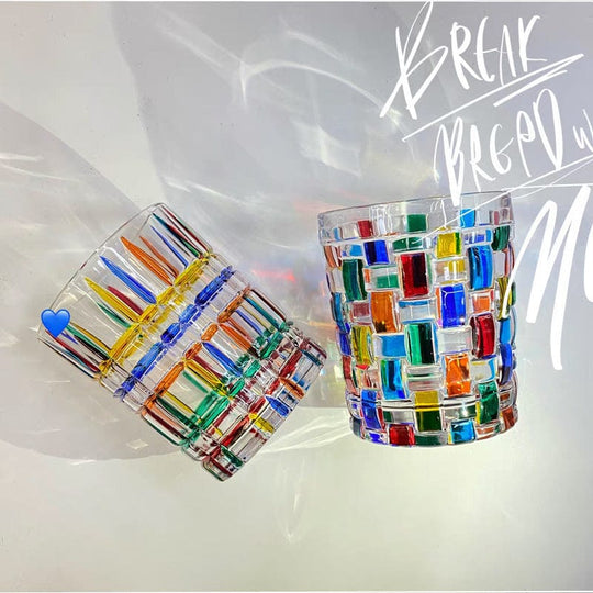 Håndmalet Murano Glas Drikkeglas 6