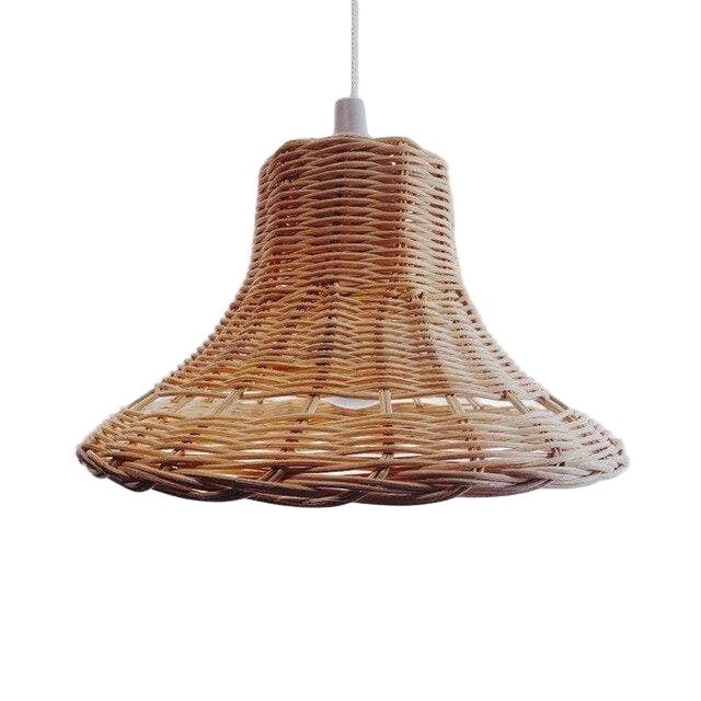 Håndvævet Rattan Loftslampe - Naturlig Hængende Belysning 4