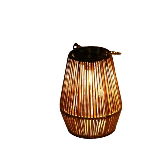 Håndvævet Solcellelampe til Haven 0