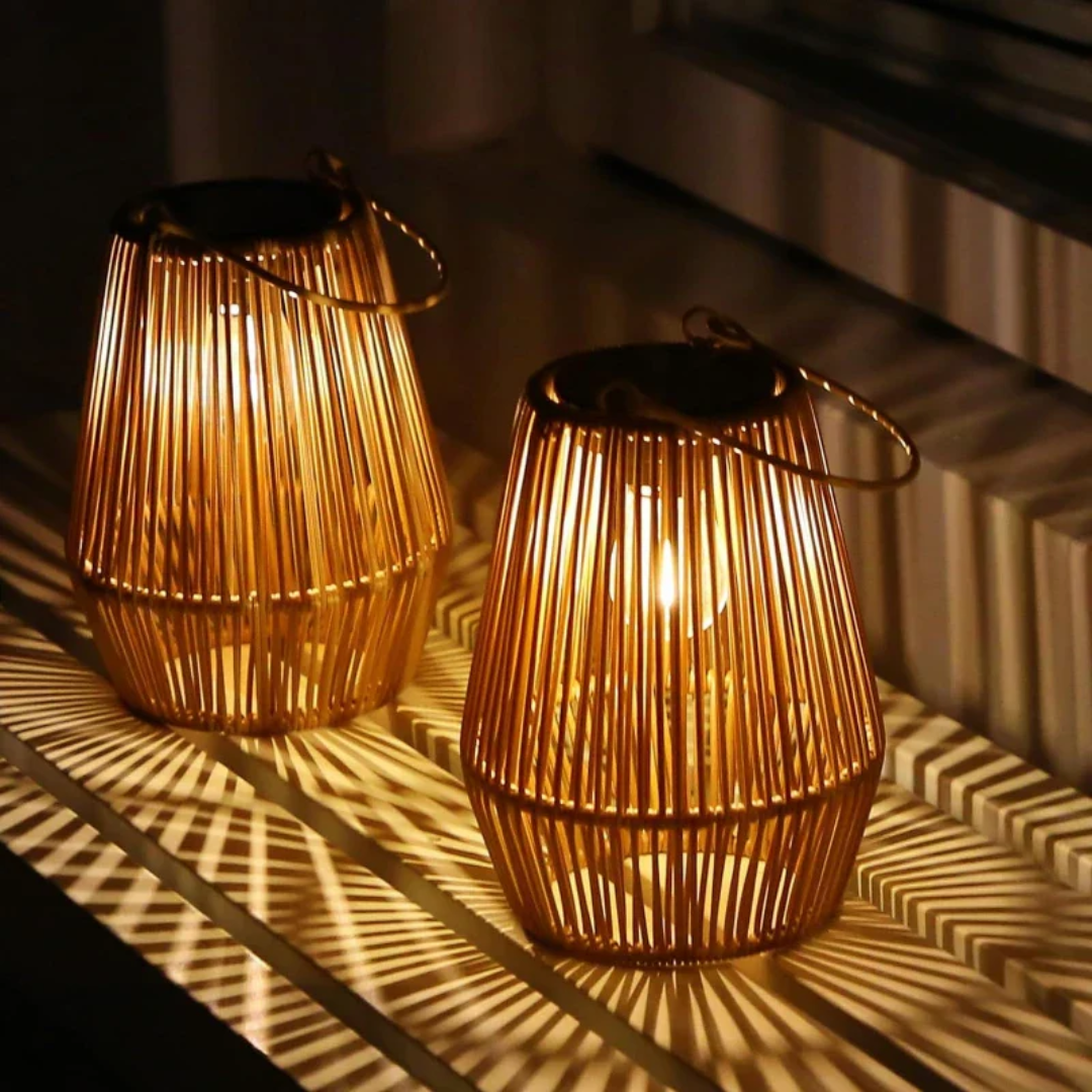 Håndvævet Solcellelampe til Haven 4