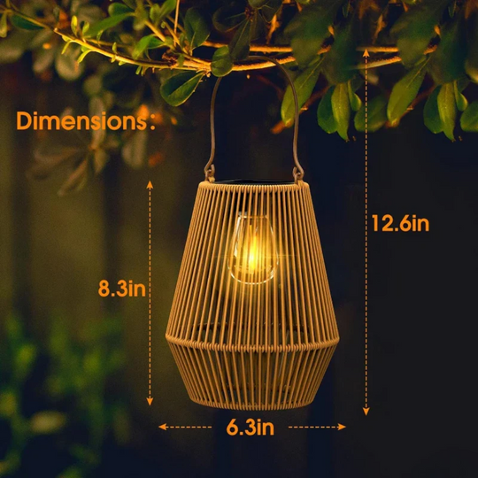 Håndvævet Solcellelampe til Haven 6