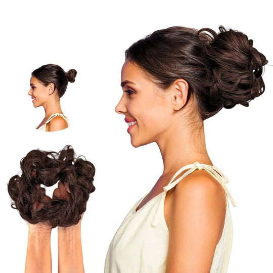 Hår Scrunchie til Hestehale og Bolle 0