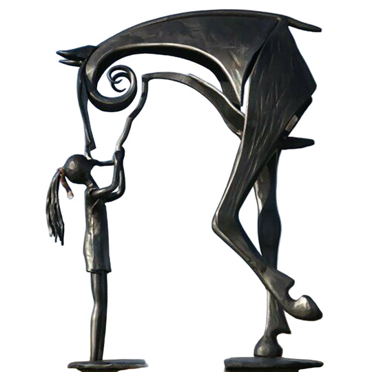 Havehesteskulptur i Metal til Udendørs Brug 0