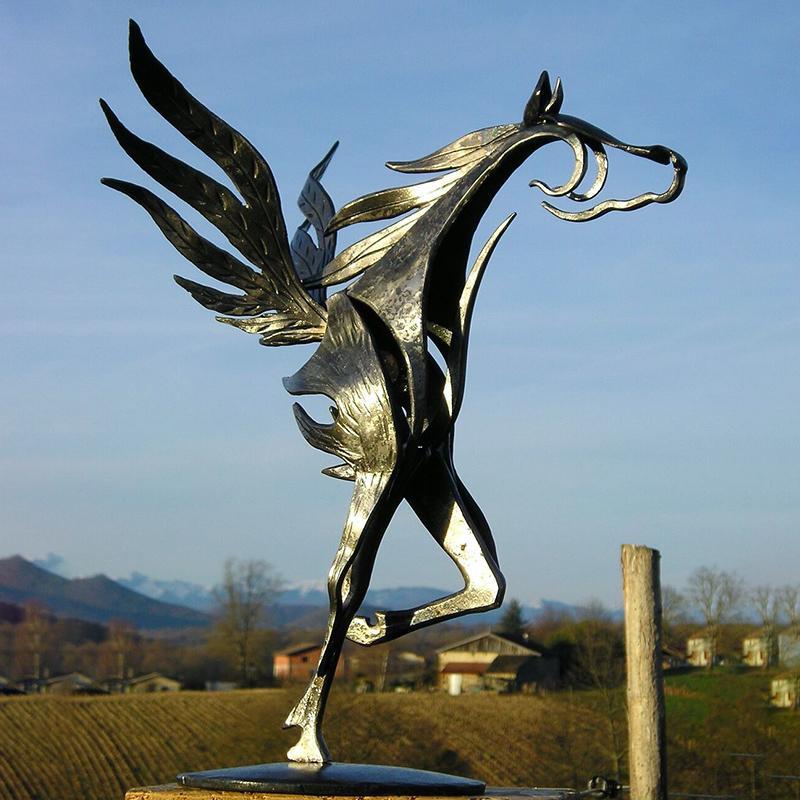 Havehesteskulptur i Metal til Udendørs Brug 5