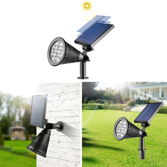 Havelampe Solcelle LumaSpot Med 9 LED-Farver Justerbar Til Have Terrasse Sti 4