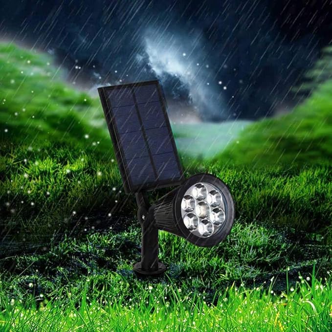Havelampe Solcelle LumaSpot Med 9 LED-Farver Justerbar Til Have Terrasse Sti 5