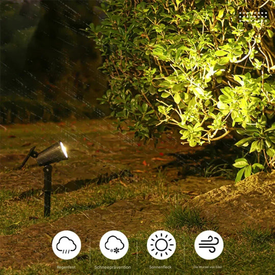Havelampe Solcelle LumaSpot Med 9 LED-Farver Justerbar Til Have Terrasse Sti 7