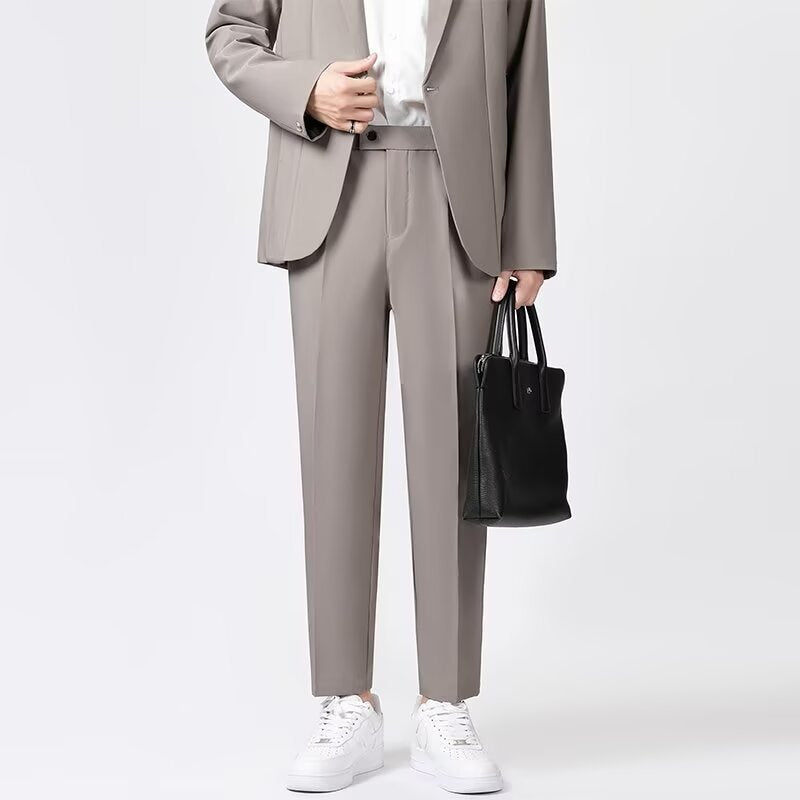Herre Ankelbukser Slim Fit Uldblanding 3