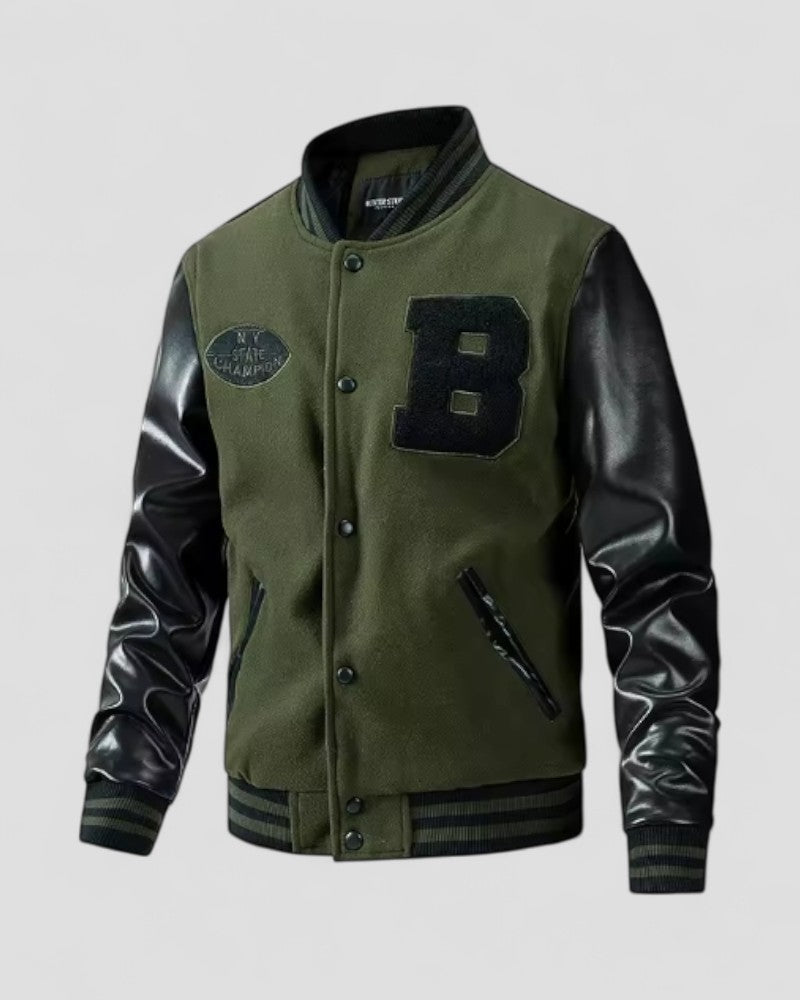 Herre Bomber Jakke Casual Streetwear Med Stilfulde ærmer 3