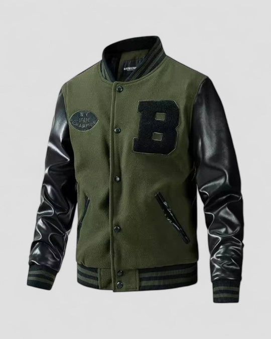 Herre Bomber Jakke Casual Streetwear Med Stilfulde ærmer 3