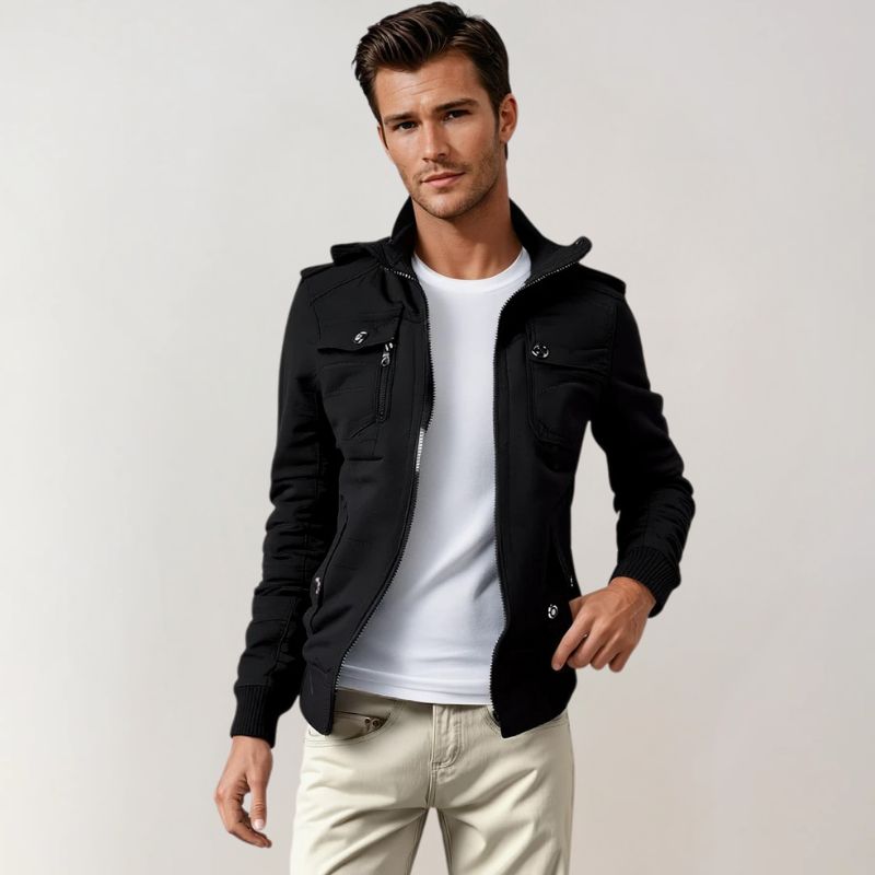 Herre Bomberjakke Let Stilfuld Design 1