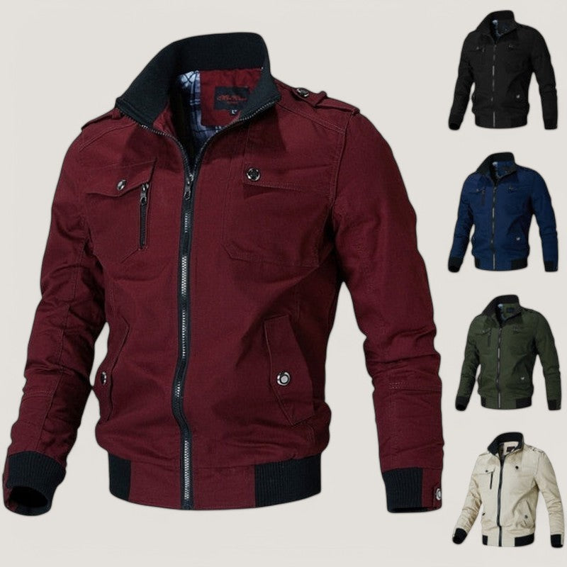 Herre Bomberjakke Let Stilfuld Design 3
