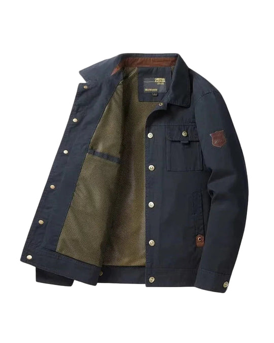 Herre Bomberjakke Vindtæt med Cargo-lomme 0