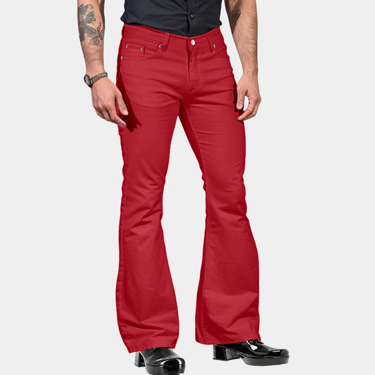 Herre Bukser Flared Retro Stil Komfortable og Tidløse 4