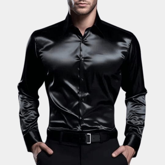 Herre Business Skjorte Elegant Design til Efterår og Vinter 1