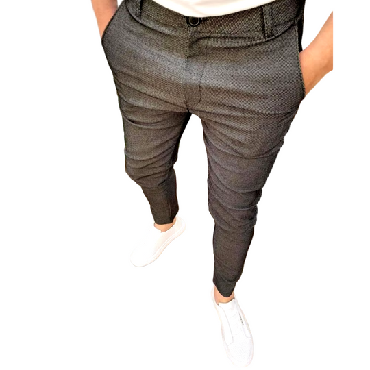 Herre Businessbukser Klassisk Snit 0