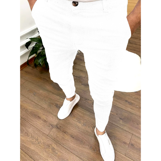 Herre Businessbukser Klassisk Snit 7