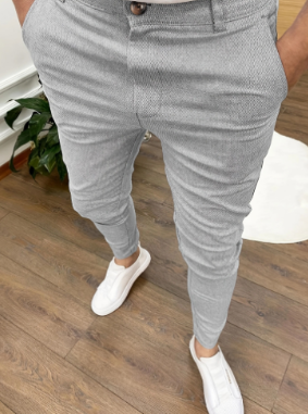 Herre Businessbukser Klassisk Snit 8