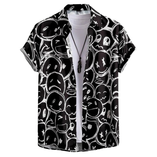 Herre Button-Up Skjorte Letvægts Materiale 0