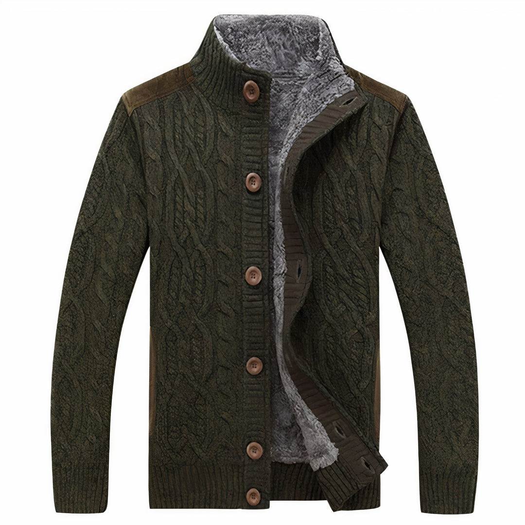 Herre Cardigan med Klassisk Design 0