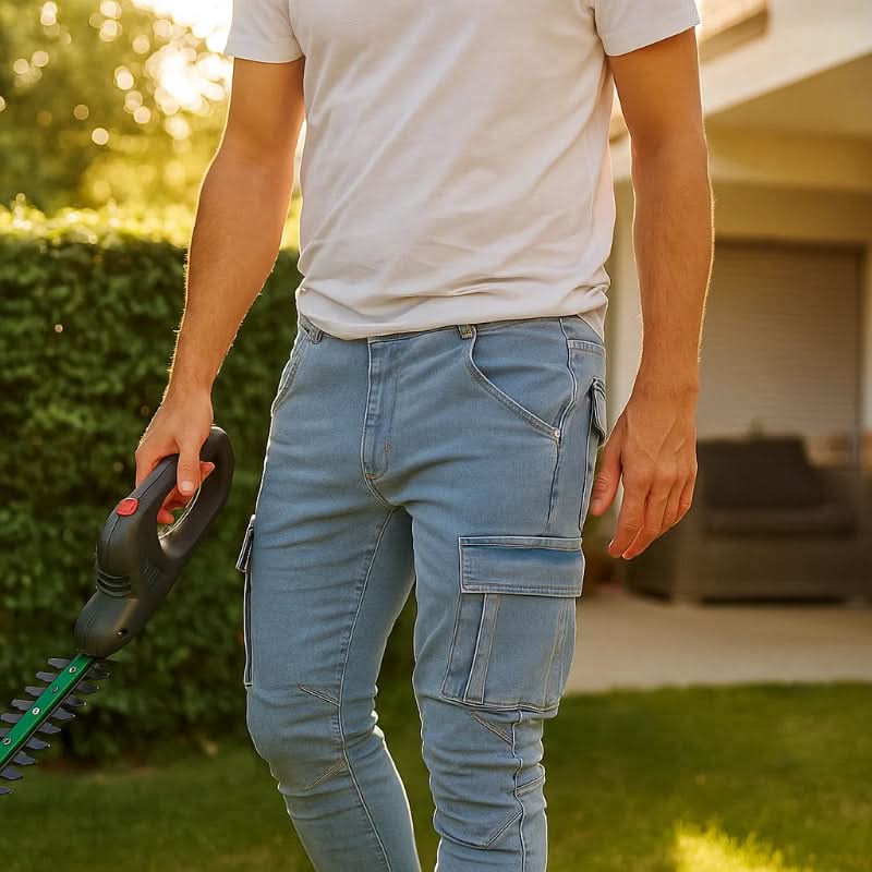 Herre Cargo Jeans Slim Fit Design 2