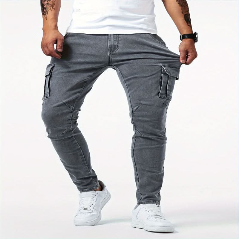 Herre Cargo Jeans Slim Fit Design 6