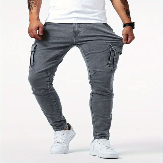 Herre Cargo Jeans Slim Fit Design 6