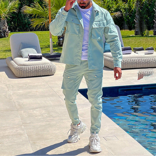 Herre Cargo Sæt Casual Stil 5