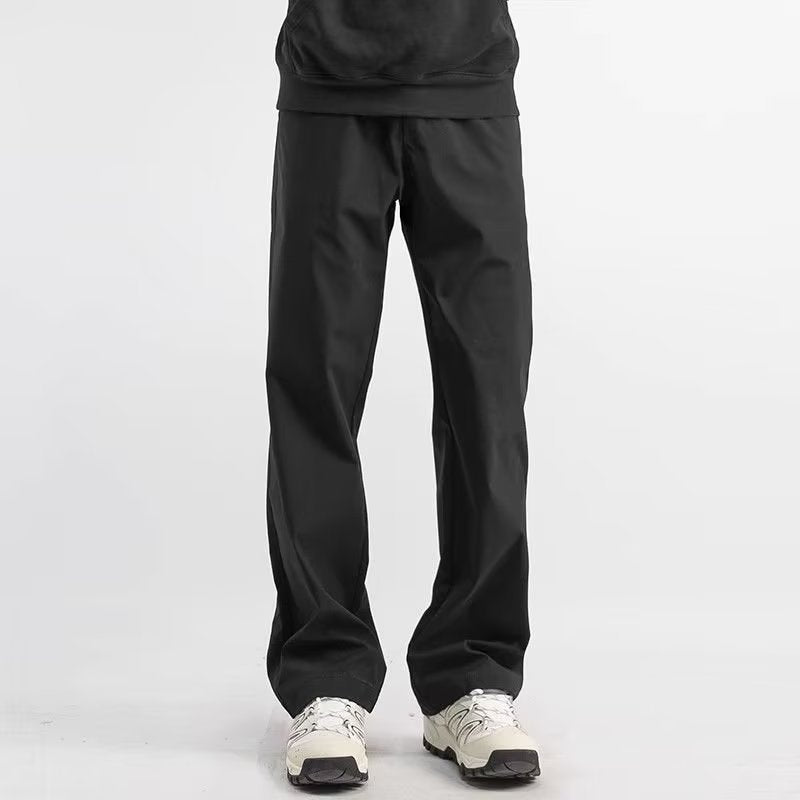 Herre Casual Bukser Relaxed Fit Lige Ben Letvægtsstof 1