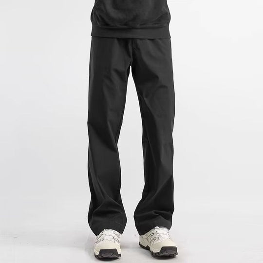 Herre Casual Bukser Relaxed Fit Lige Ben Letvægtsstof 1