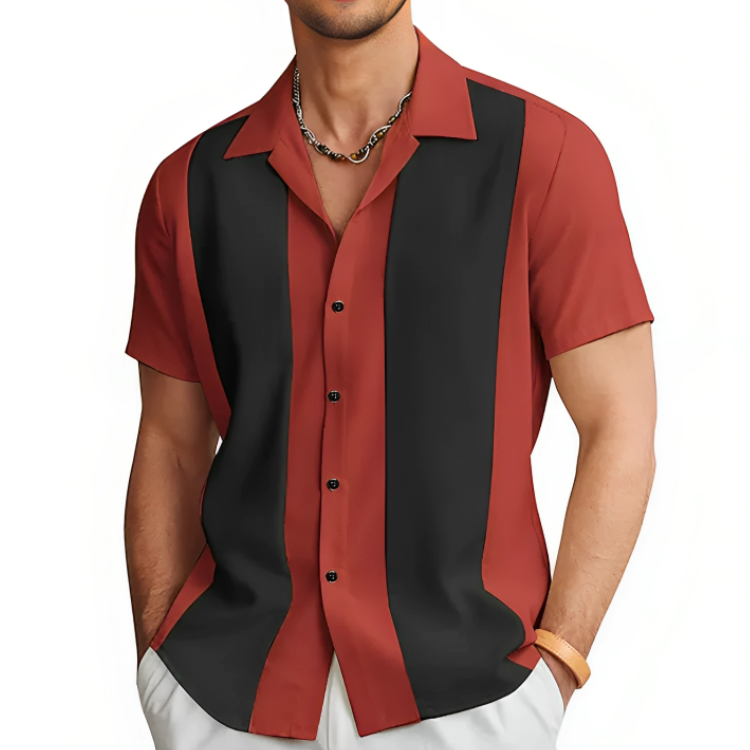 Herre Casual Skjorte Sommer Stil Polyester 0