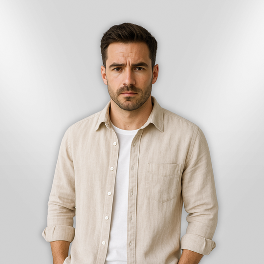 Herre Chemise Casual Let Åndbar Blødt Stof 3