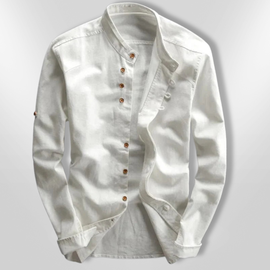 Herre Chemise Katana Stil Asymmetrisk Design 4