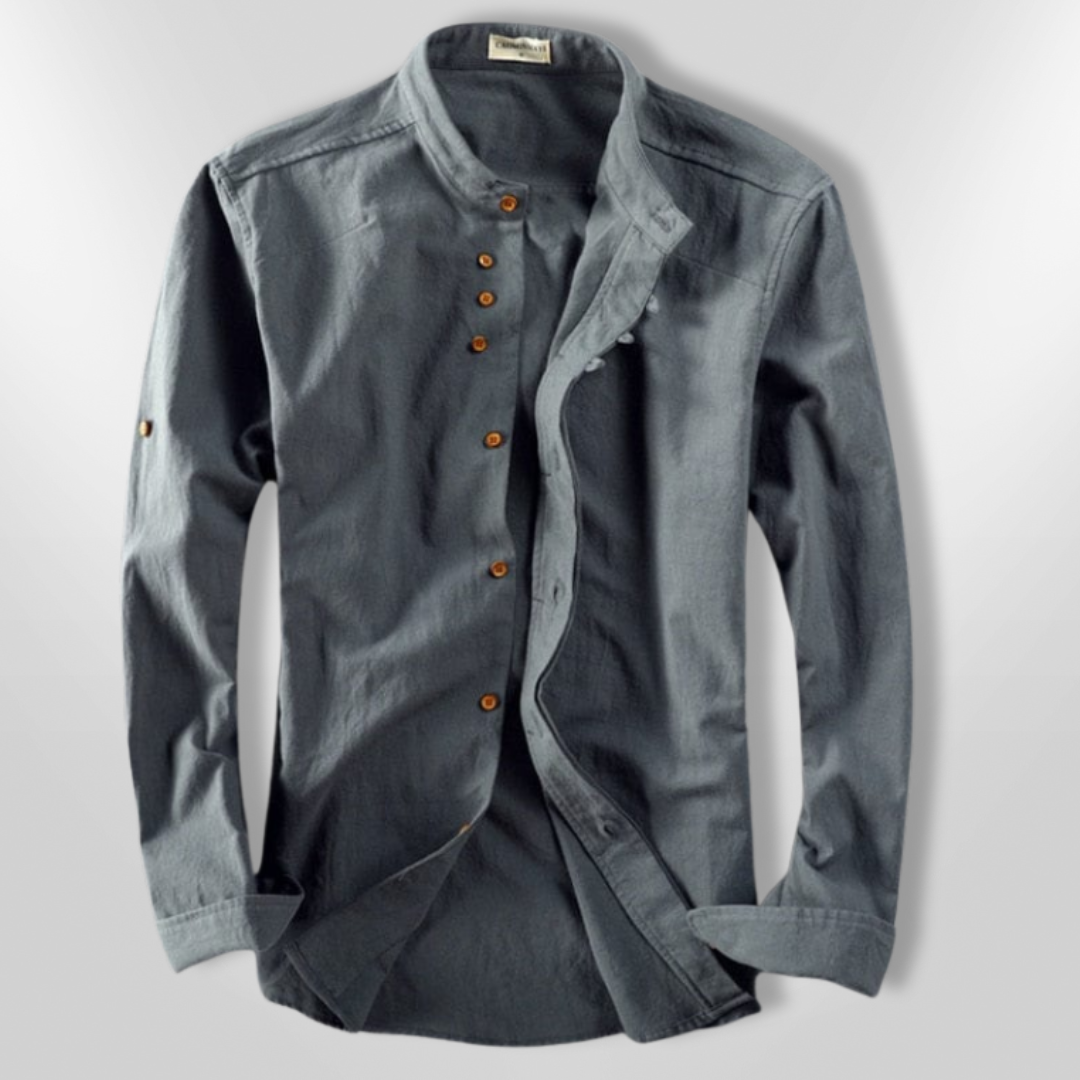 Herre Chemise Katana Stil Asymmetrisk Design 7