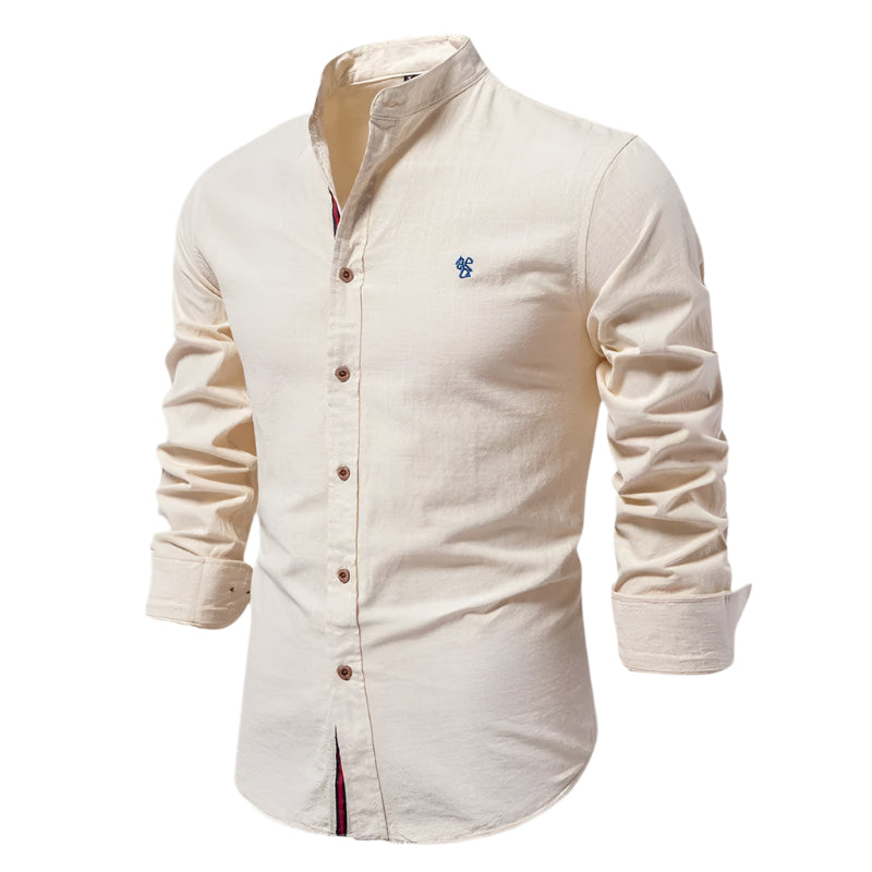 Herre Chemise Langærmet Letvægtsstof 0
