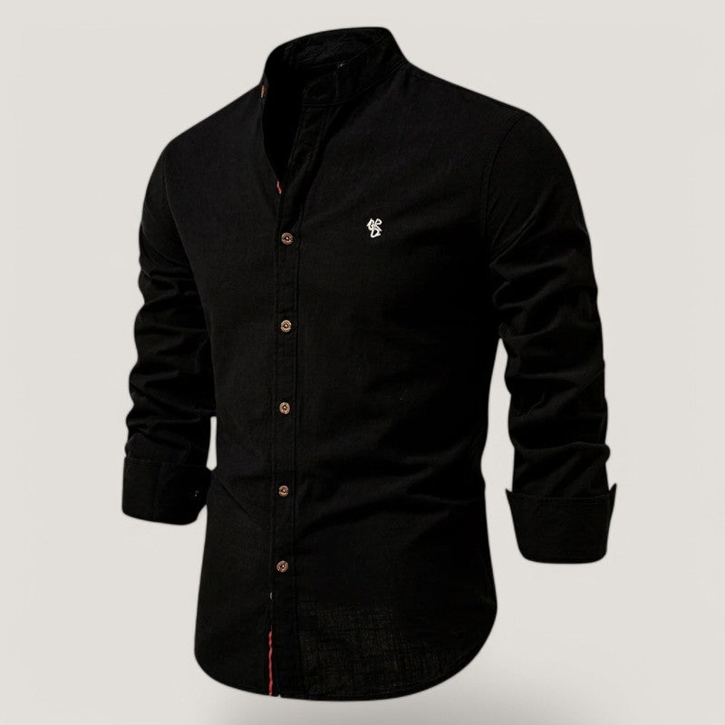 Herre Chemise Langærmet Letvægtsstof 5