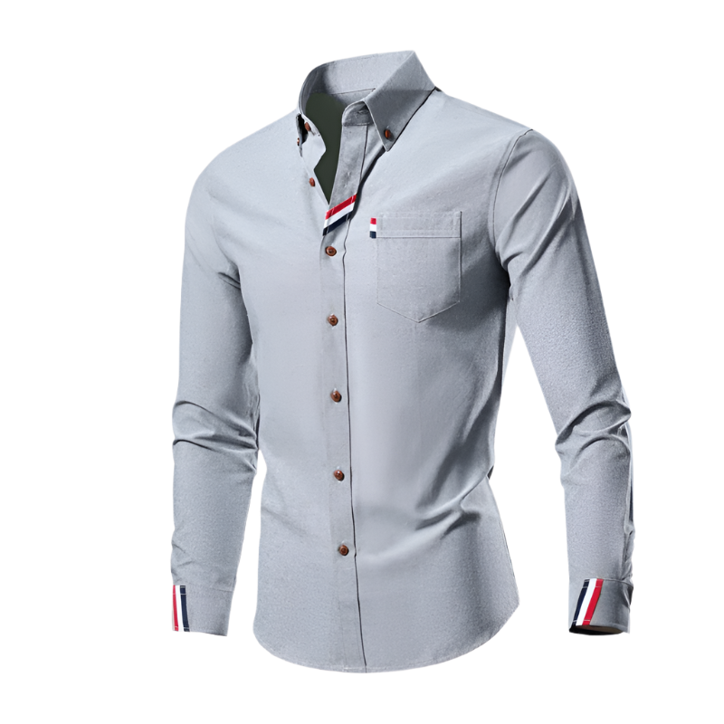 Herre Chemise Langærmet Med Elegant Design 0