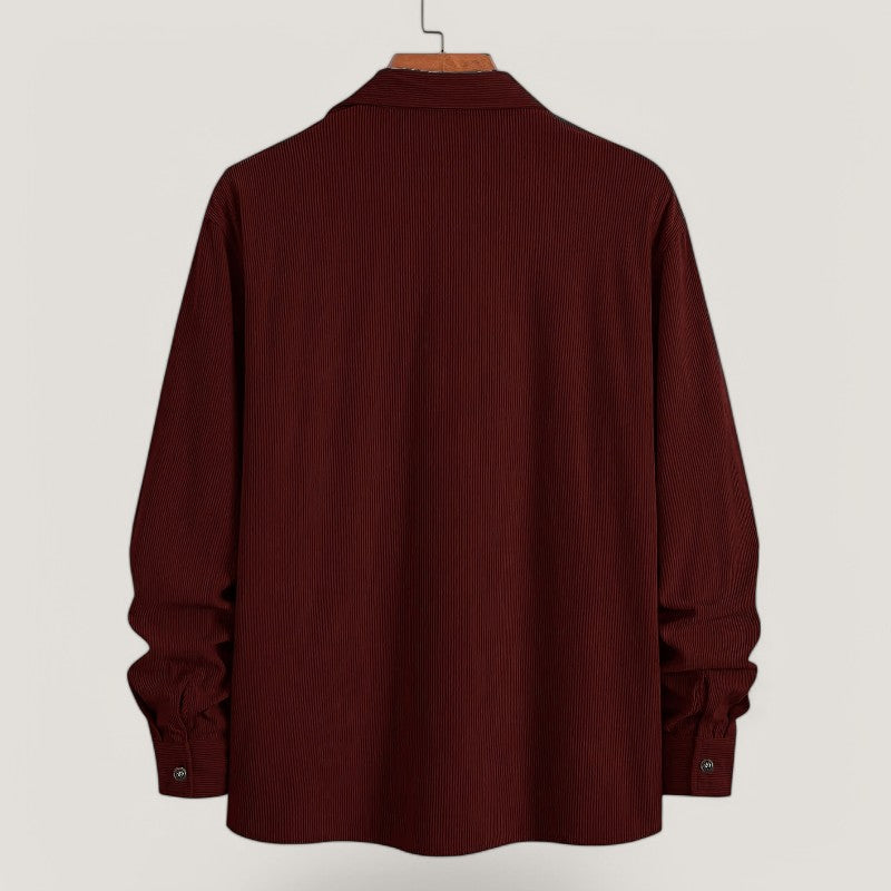 Herre Chemise Veste i Cordon Velour til Efterår 3