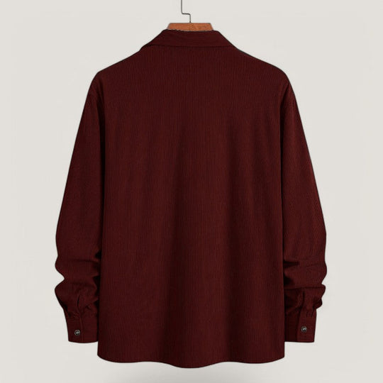 Herre Chemise Veste i Cordon Velour til Efterår 3