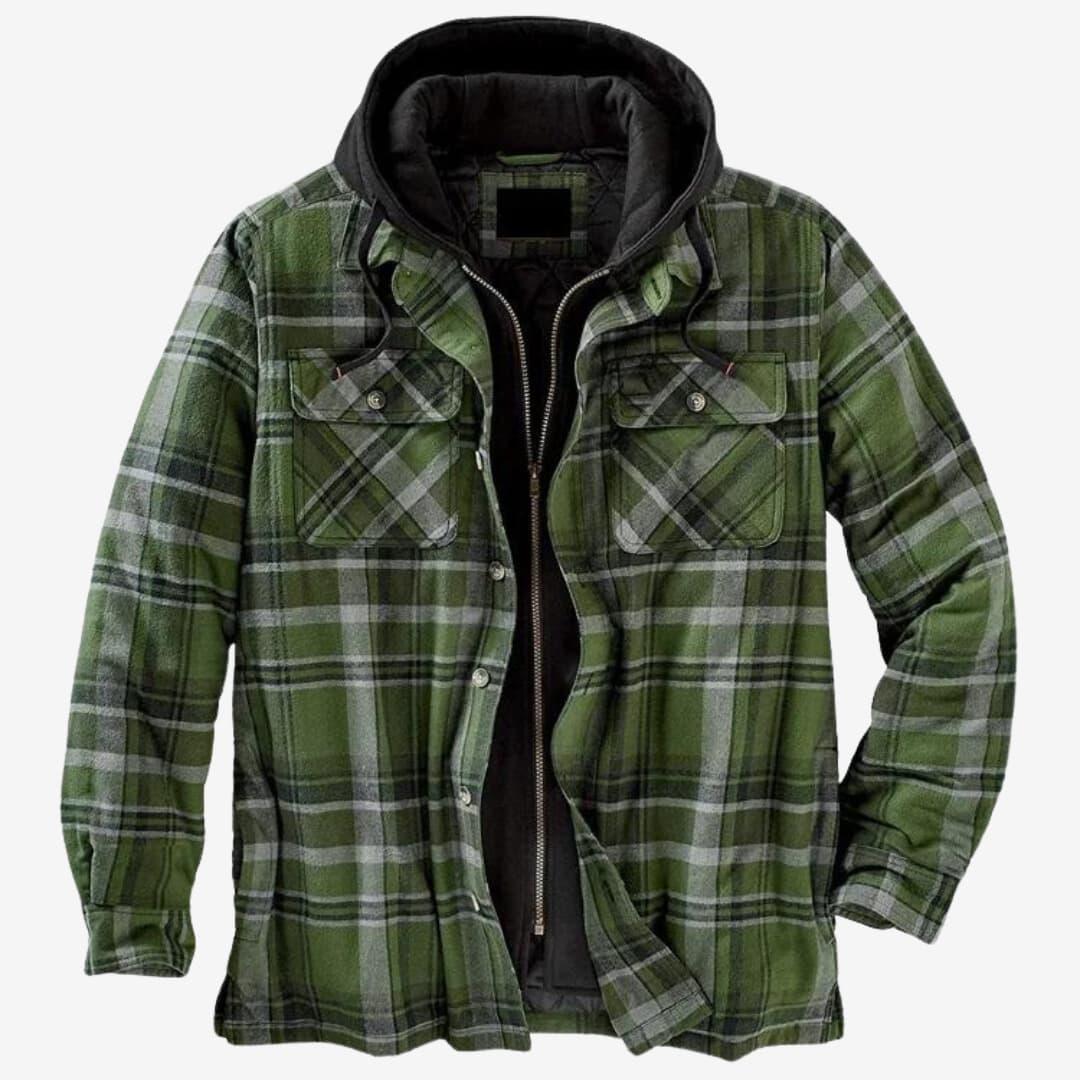 Herre Flanneljakke Klassisk Design 3