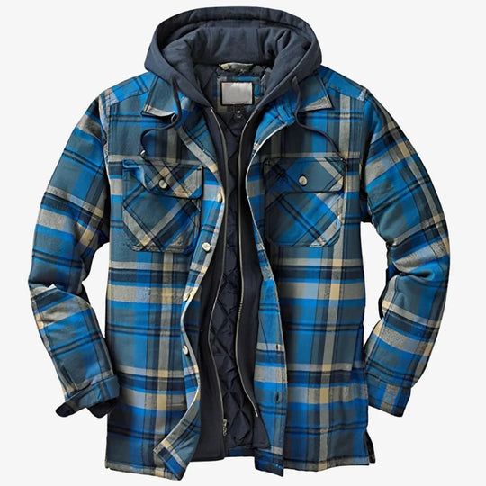 Herre Flanneljakke Klassisk Design 4
