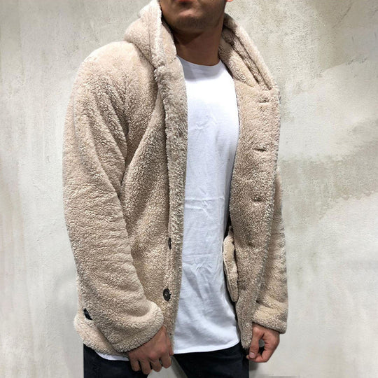 Herre Fleece Jakke Casual Stil 1