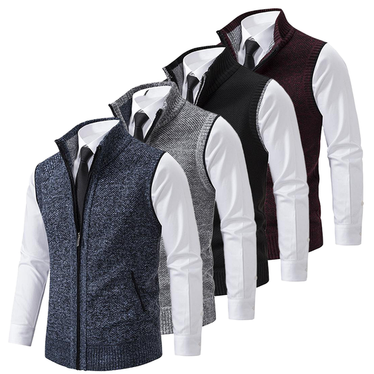 Herre Fleece Vest Casual Design 1
